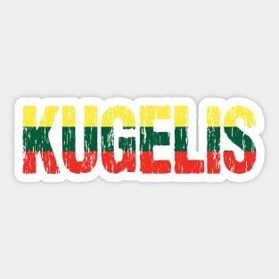 Kugelis Lithuanian Funny Food Lover Dish Lietuva Flag Sticker